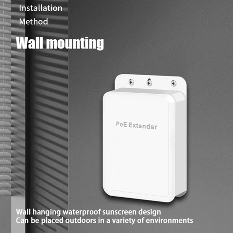 Ethernet PoE Gigabit Extender 1 в 3