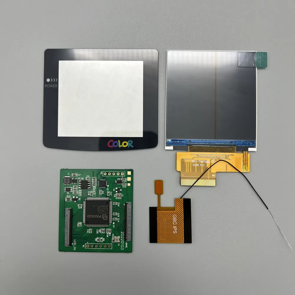 Фото 2,6-дюймовый ЖК-экран высокой яркости IPS подходит для Nintendo Gameboy, цветной IPS GBC, ЖК-дисплей с поддержкой пиксельного дисплея №1