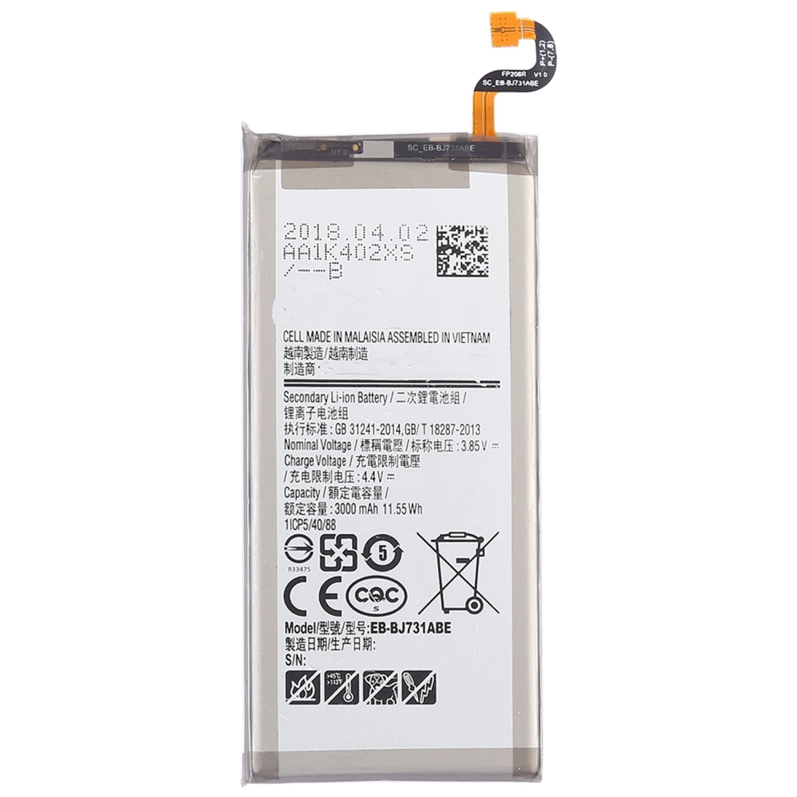 

3000mAh Li-Polymer Battery For Samsung Galaxy C8