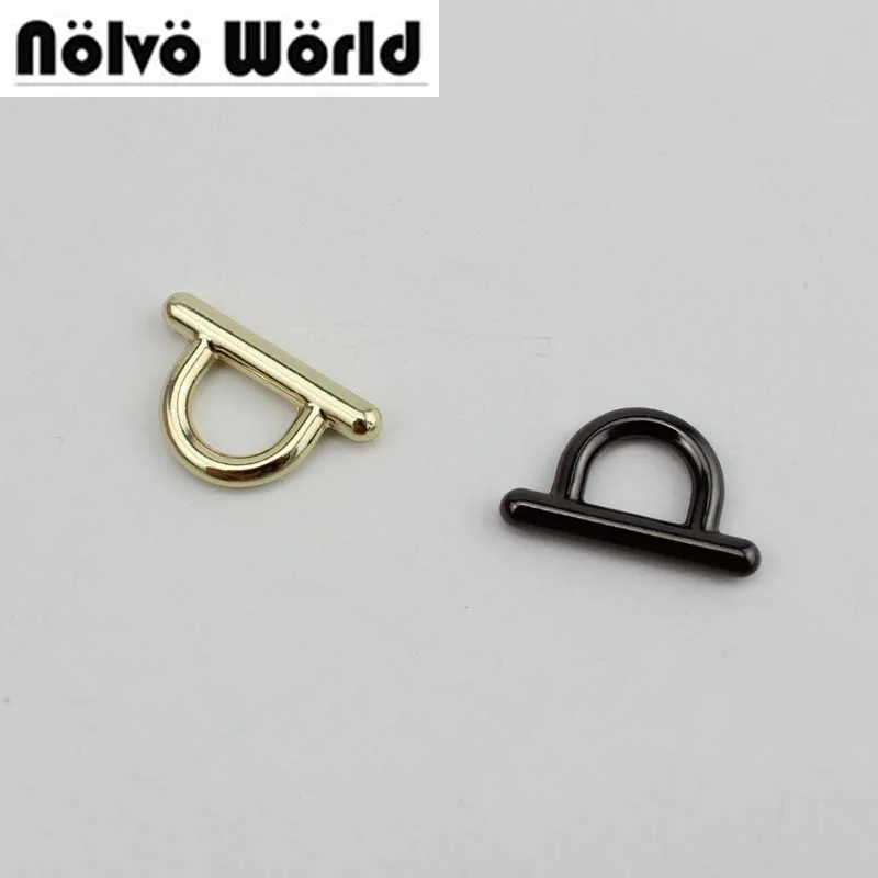 

100pcs connect buckel gold finished color die casting metal fitting hardware bags accessories screw connector hanger wholesale