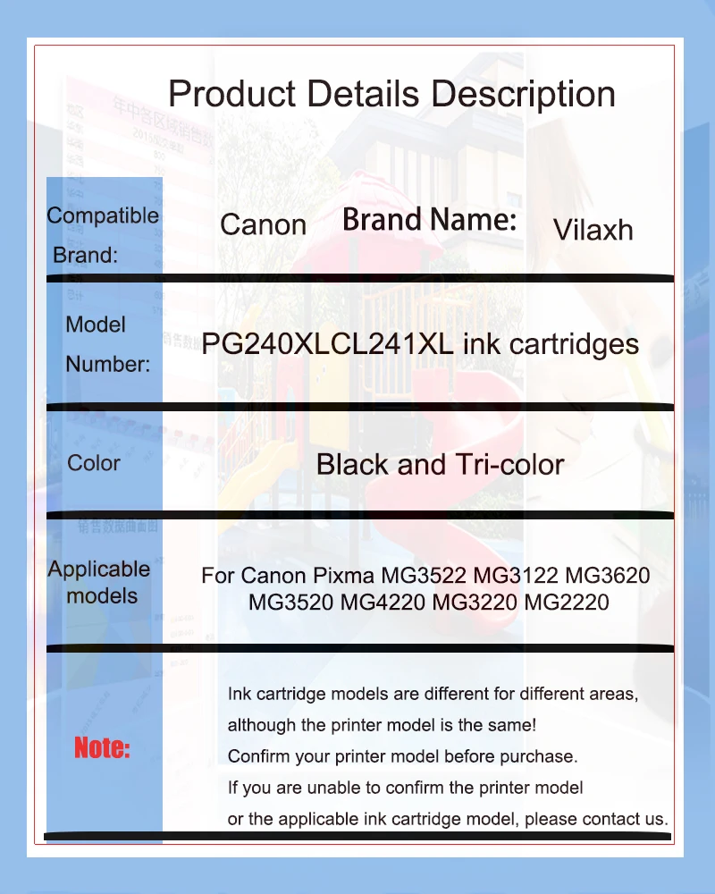 Совместимый картридж PG240 CL241 для Canon PIXMA MX452 MX459 MX479 MG2120 MG2220 MG3520 MG3522 MG3620 MG4120 MG4220 TS5120