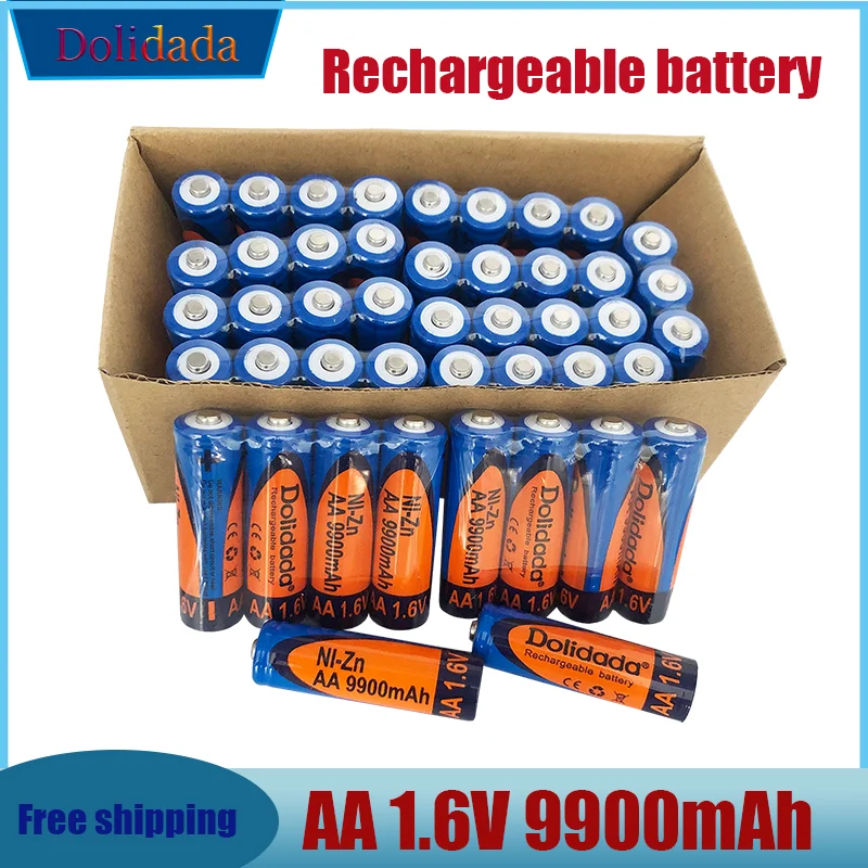 

Ni-zn – batterie rechargeable AA 1.6 V 9900 MAH, charge plus stable, durée de vie 5 fois supérieure à celle de la série 1.5 V,