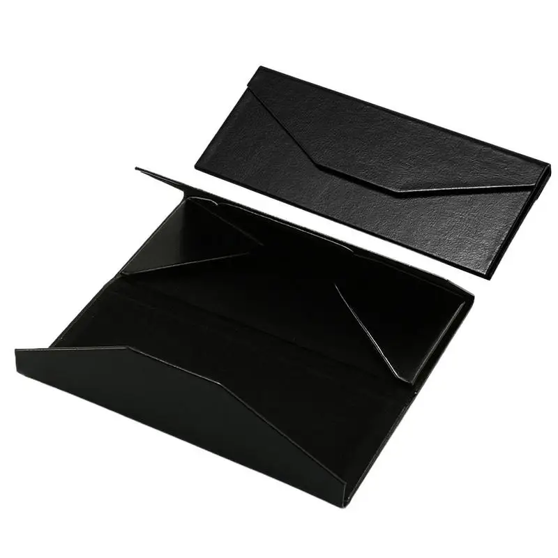 

Простая Складная треугольная кожаная твердая искусственная кожа для очков, очков, солнцезащитных очков, линз, контейнер, кошелек, аксессуары для очков