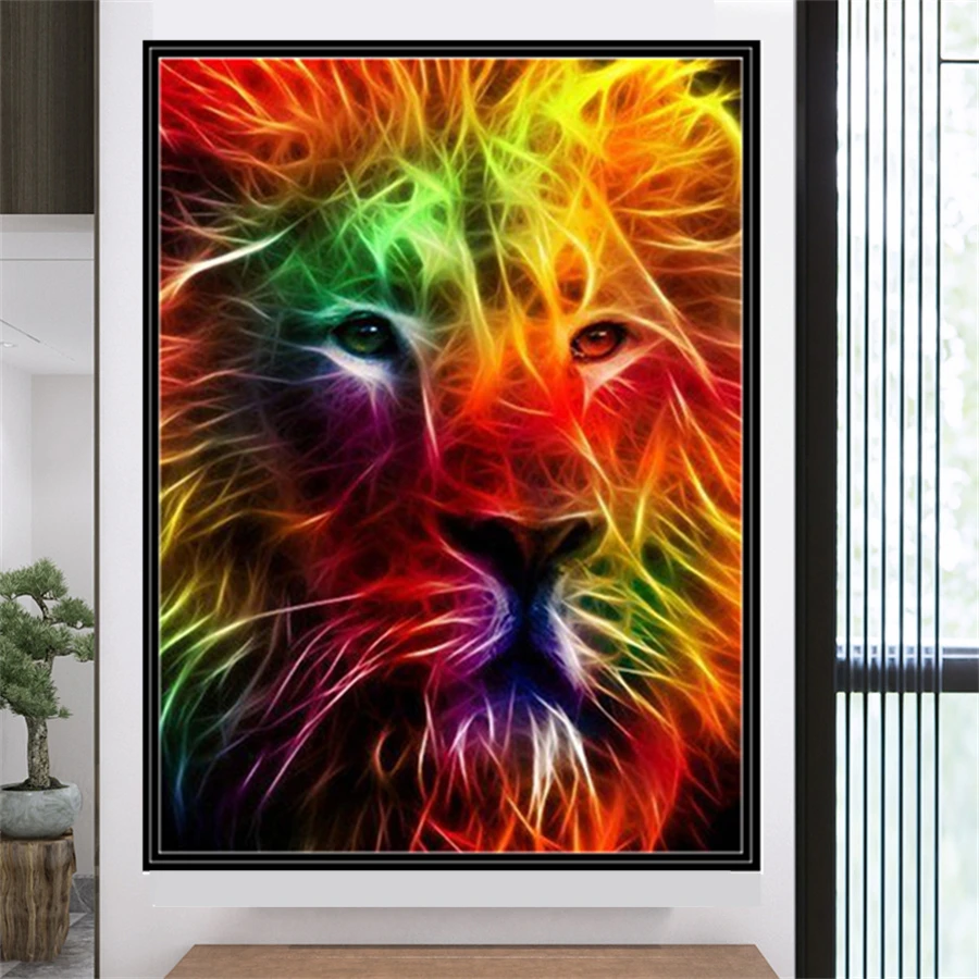 

DIY 5D Diamond Painting Natural Animals Lovely Full Drill Square Embroidery Mosaic Art Picture of Rhinestones Home Decor Gift