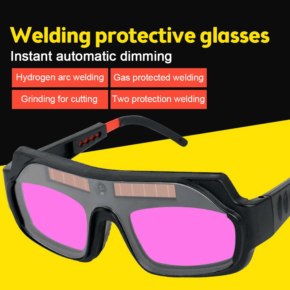 

Automatic Darkening Dimming Welding Glasses Anti-glare Argon Arc Welding Glasses Welder Eye Protection Goggles Tools Anti-glar