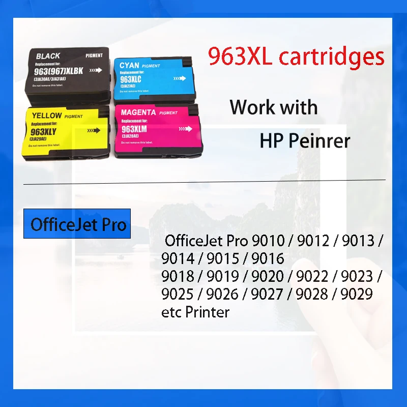 Фотографический картридж для Hp 963XL 967XL 963 967 XL HP963 Восстановленный струйный HP OfficeJet