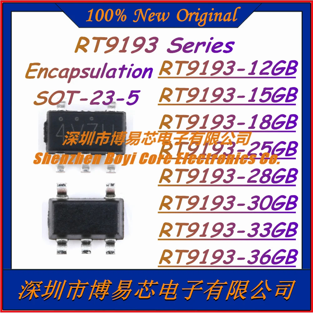 5Pcs RT9193-12GB RT9193-15GB RT9193-18GB RT9193-25GB RT9193-28GB RT9193-30GB RT9193-33GB RT9193-36GB Encapsulation SOT-23