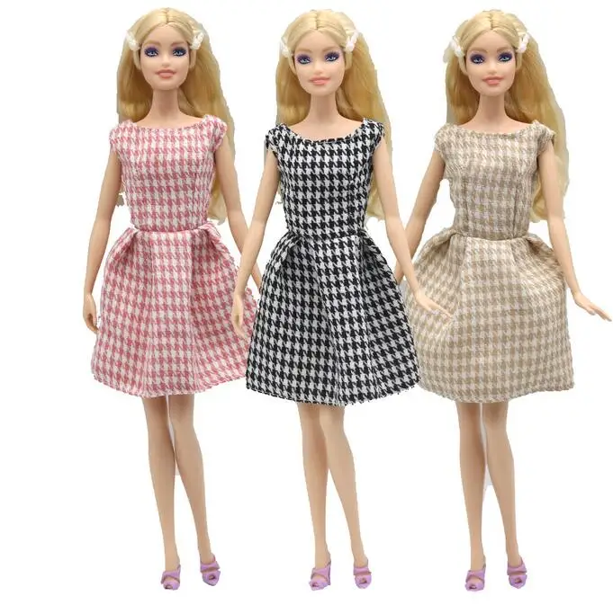 

Many styles for choose Doll dress pink clothes for Barbi dolls 1/6 Scale ALY12