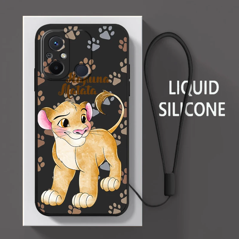 

The Lion King Cool For Xiaomi Redmi 12C 11 Prime A1 10 10X 9 9A 9T 9AT 8 K50 Gaming Pro 4G 5G Liquid Rope Phone Case Coque Capa