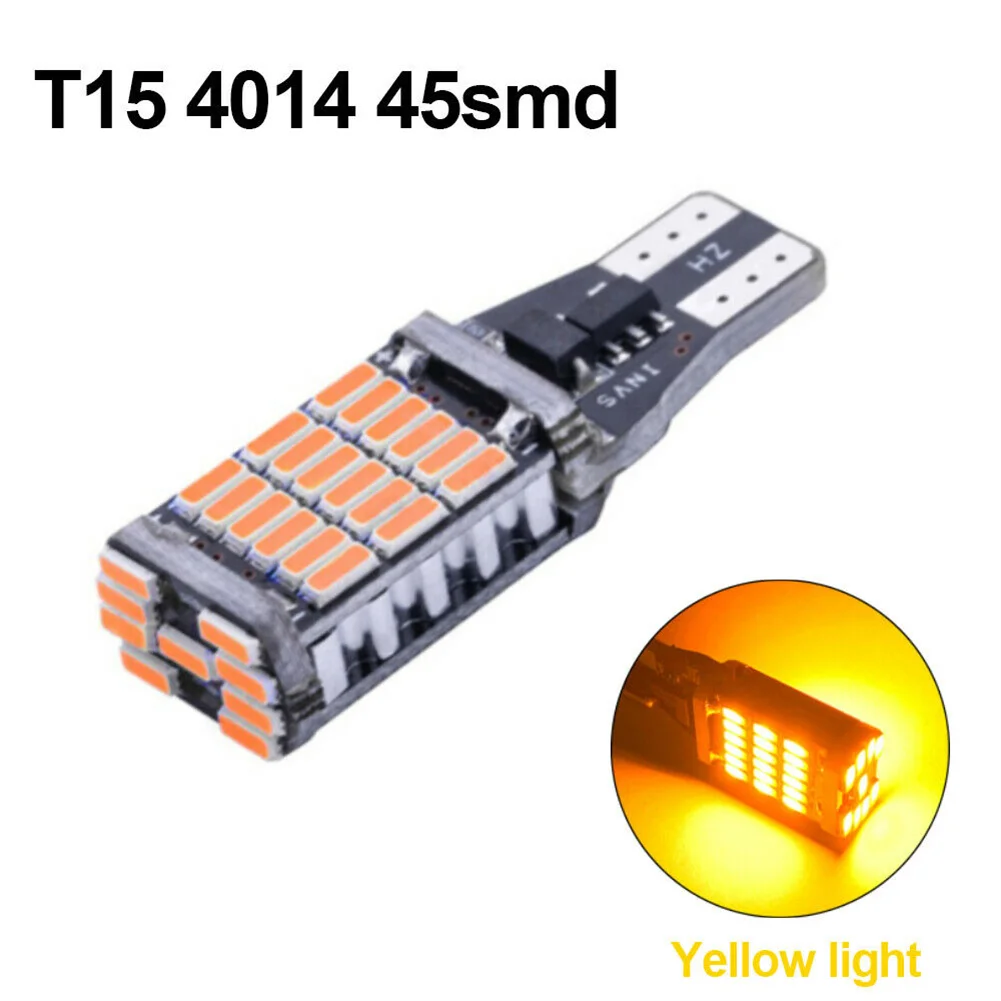 

4PC 921 45 SMD LED Reverse Light Canbus Error Free T15 W16W Backup Bulb Canbus For Most Car Model With T10/T15/194/168/158/12256
