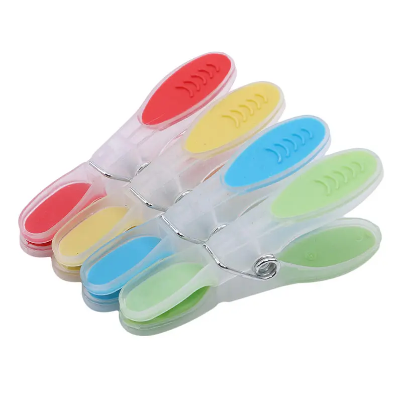 

Useful Creative 12Pcs Soft Laundry Folder Small Drying Clip Plastic Clothespin Windproof Underwear Socks Drying Rack Clothes Peg