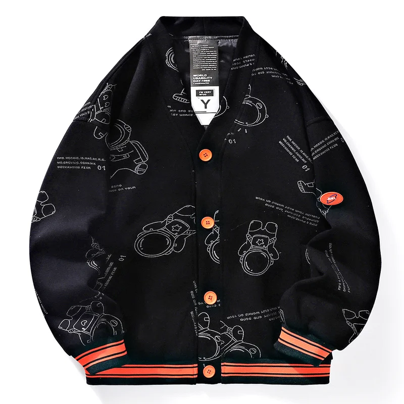 

Bomber 2023 New for Men Shiny Long Sleeve Zipper Fashion Hoodies Coats Hip Hop Loose Night Club Stage Streetwear Jackets