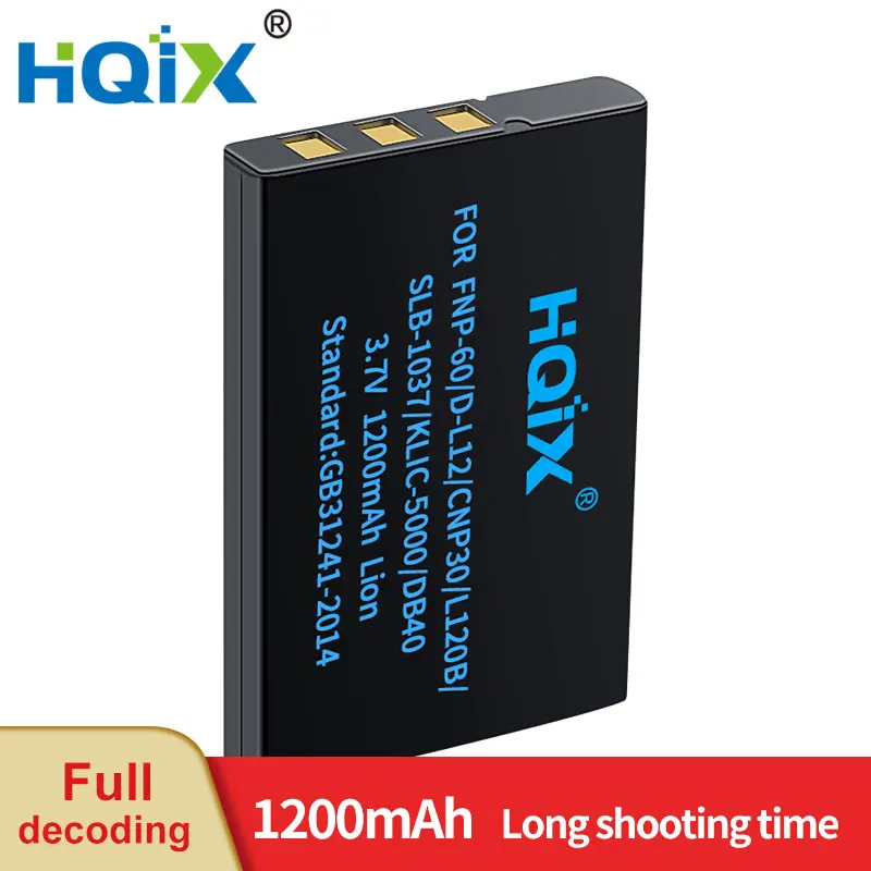 

HQIX for Ricoh Caplio 300G 400G RR10 RR30 wide G3 G4 camera DB-40 Charger Battery
