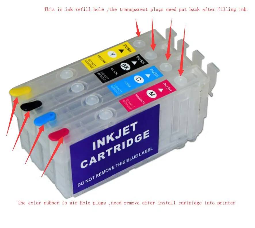 

Европейские чернильные картриджи T502XL с чипом ARC для принтера Epson XP 5100 5105 WF 2860 2865, чип автосброса