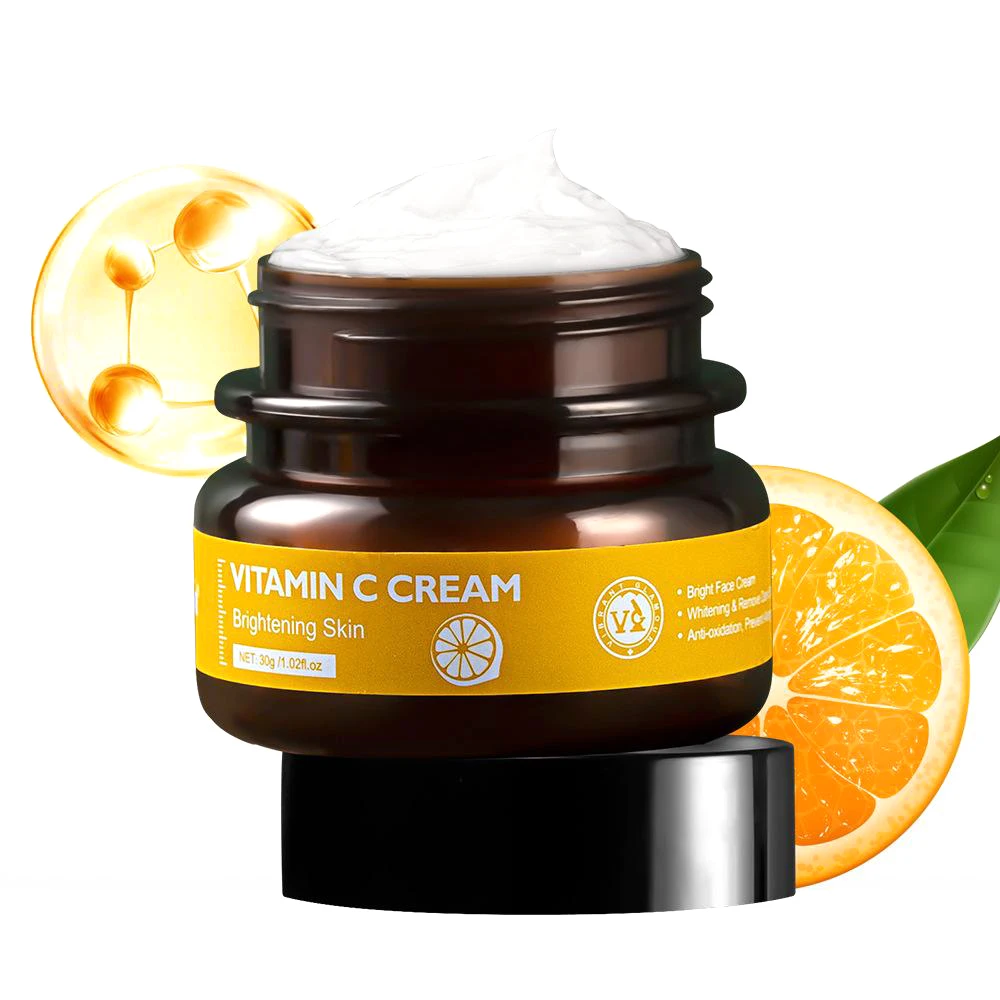 Vitamin C Moisture Cream VC Whitening Brightening Anti Wrinkle Anti Aging Repair Fade Freckles Face Cream 50g