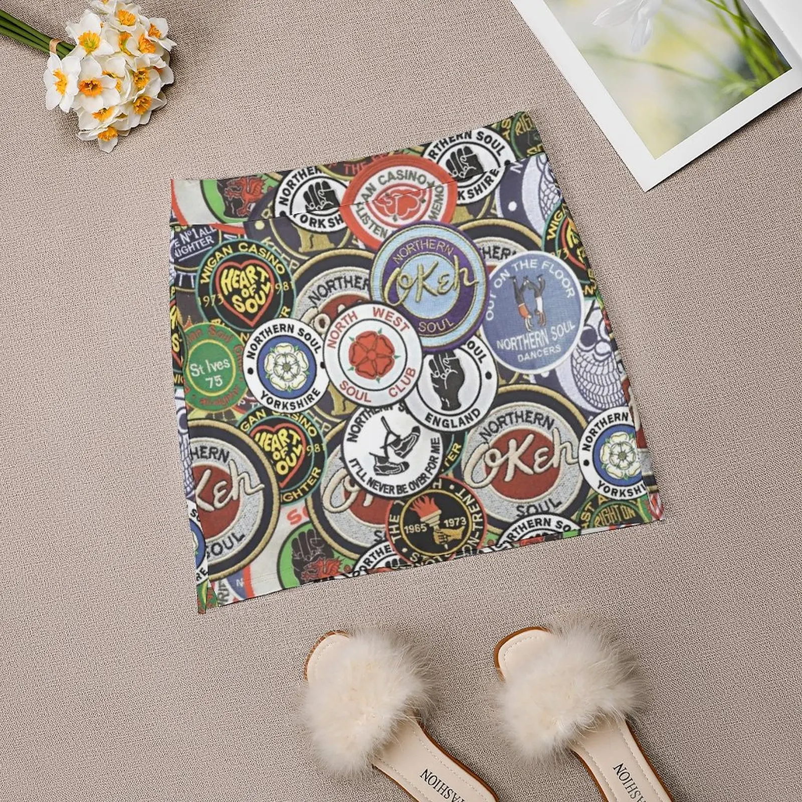 Northern Soul Patches Okeh Wigan Pier Keep The Faith Юбки Женская мода 2022 брючная юбка мини-юбки офисная