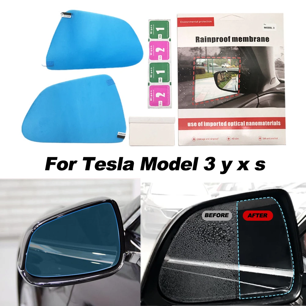 

Водонепроницаемая зеркальная пленка с защитой от дождя для Tesla Model 3 Y S X