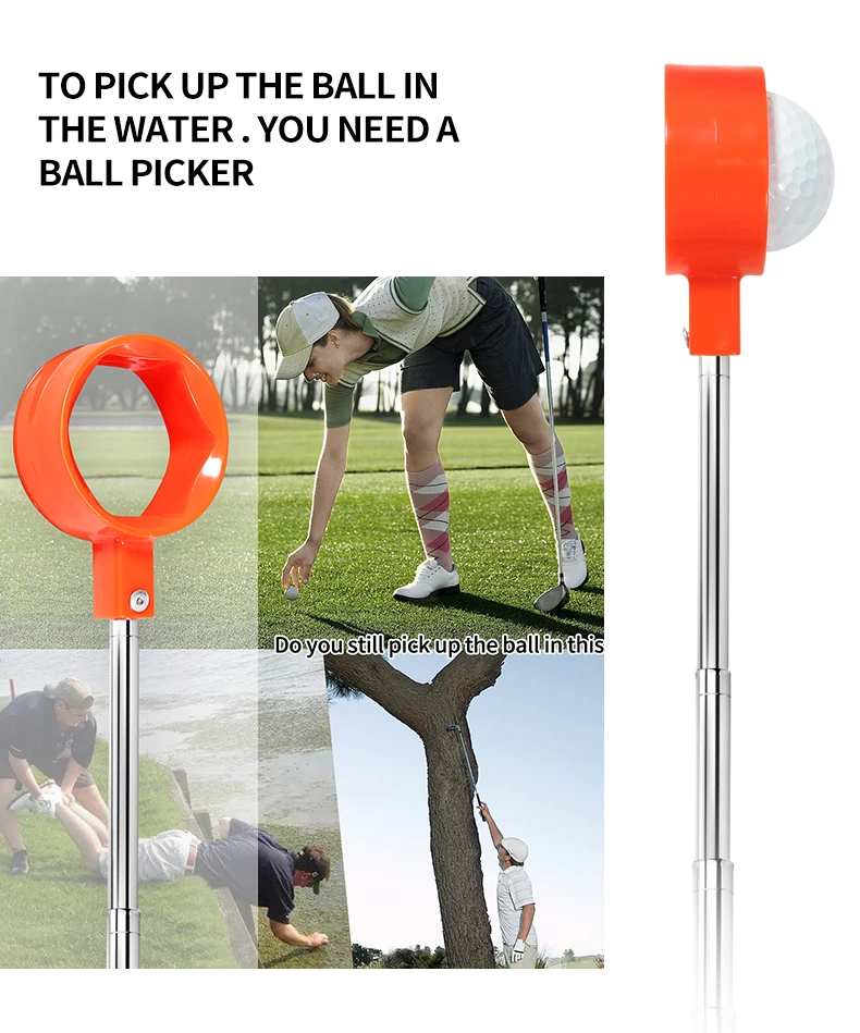 Телескопический ретривер для гольфа 6 футов/9 футов 8 секций