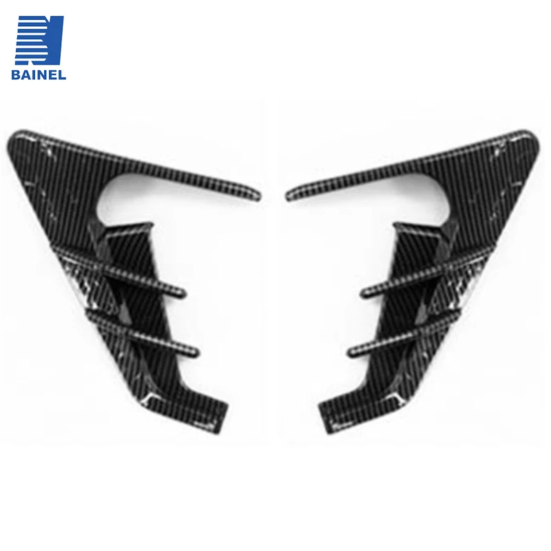

BAINEL 2PCS Voor Tesla 3 Y Decoratieve Cover Voor Auto Side Wing Panel Camera Thunder Leaf Side Markering Vleugel Plaat