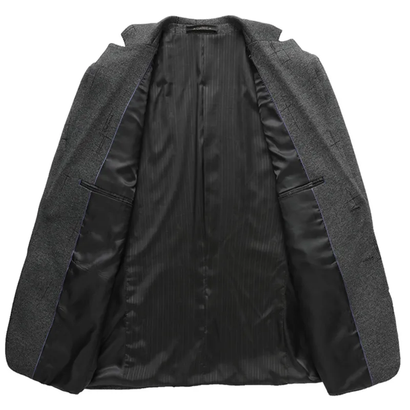 Блейзер Мужской приталенный повседневный деловой пиджак верхняя одежда 4XL