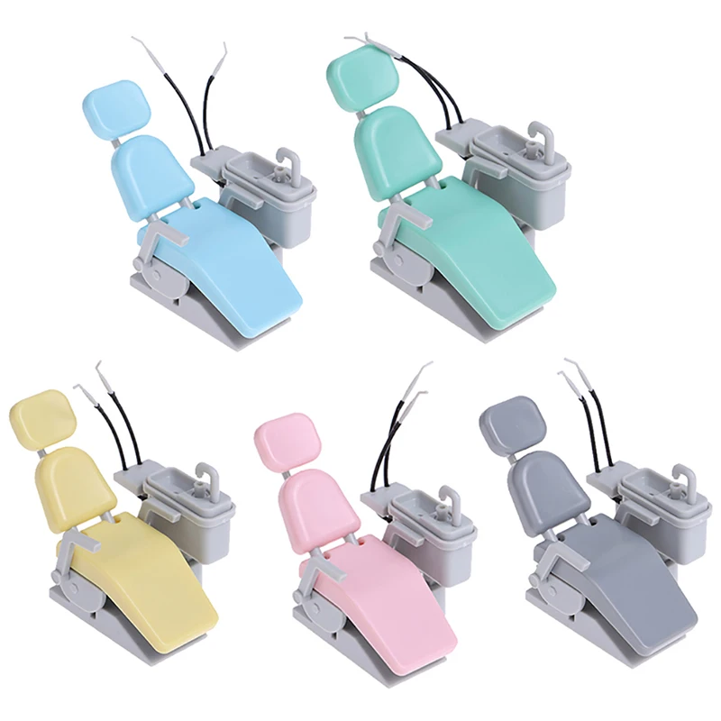 

1:12 миниатюрное кресло для кукольного домика, модель кресла с откидывающейся спинкой для дантиста, регулируемое кресло для гостиной, украше...