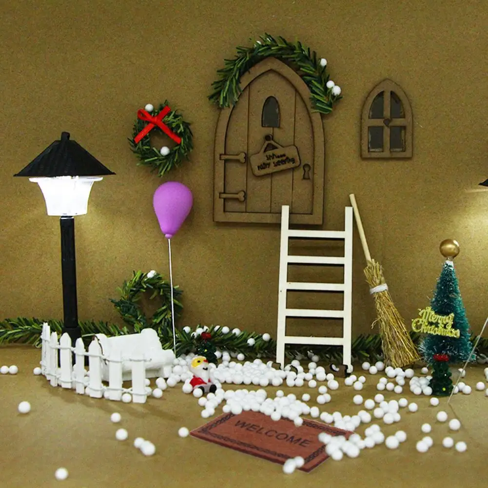

1 Набор, практичный кукольный мини-домик, Рождественский микро-Декор, игровой домик, игрушечный кукольный домик, Миниатюрный компактный дек...