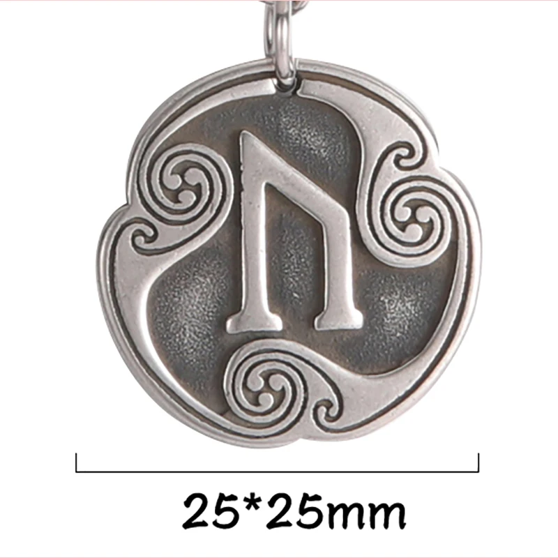 Dawapara Vintage Runes DIY Charms for Necklace Bracelet Pendants Accessories Stainless Steel Jewelry |