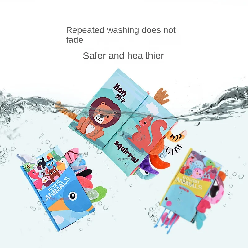 

Montessori Baby Books 0 12 Months Children Educational Soft Cloth Books for Newborns Kids Learning Activity Toy for Toddler Gift