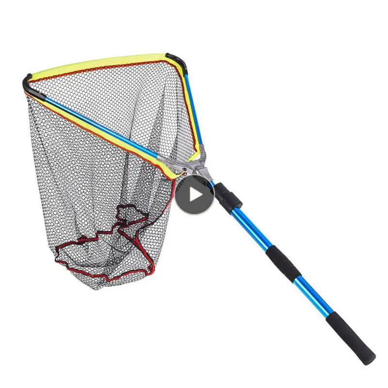 

Portable Fly Fishing Landing Net Aluminum Alloy High Strength Handle Fishing Nets Fishing Supplies Ultralight Flying Fishing Net