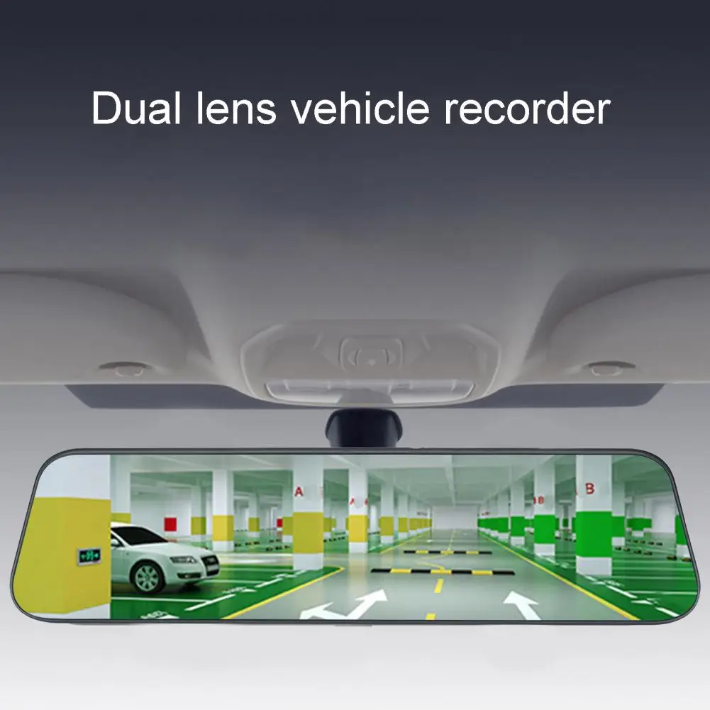 

Car DVR Dash Camera Driving Recorder Dual Lens FullHD 1080P 12 Inch Rearview Mirror Car DVR for Automobile