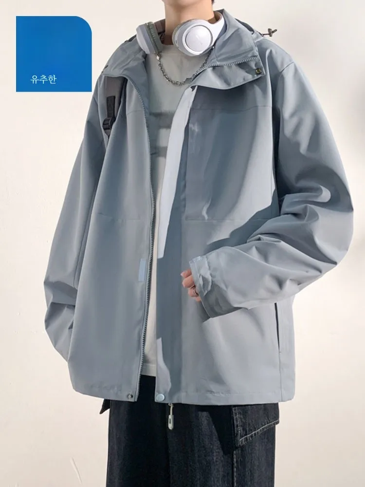 Zhenvis Life Outerwear Men's Autumn and Winter 2024 High Sense Jacket Pu Shuai Youth Plus size Couple