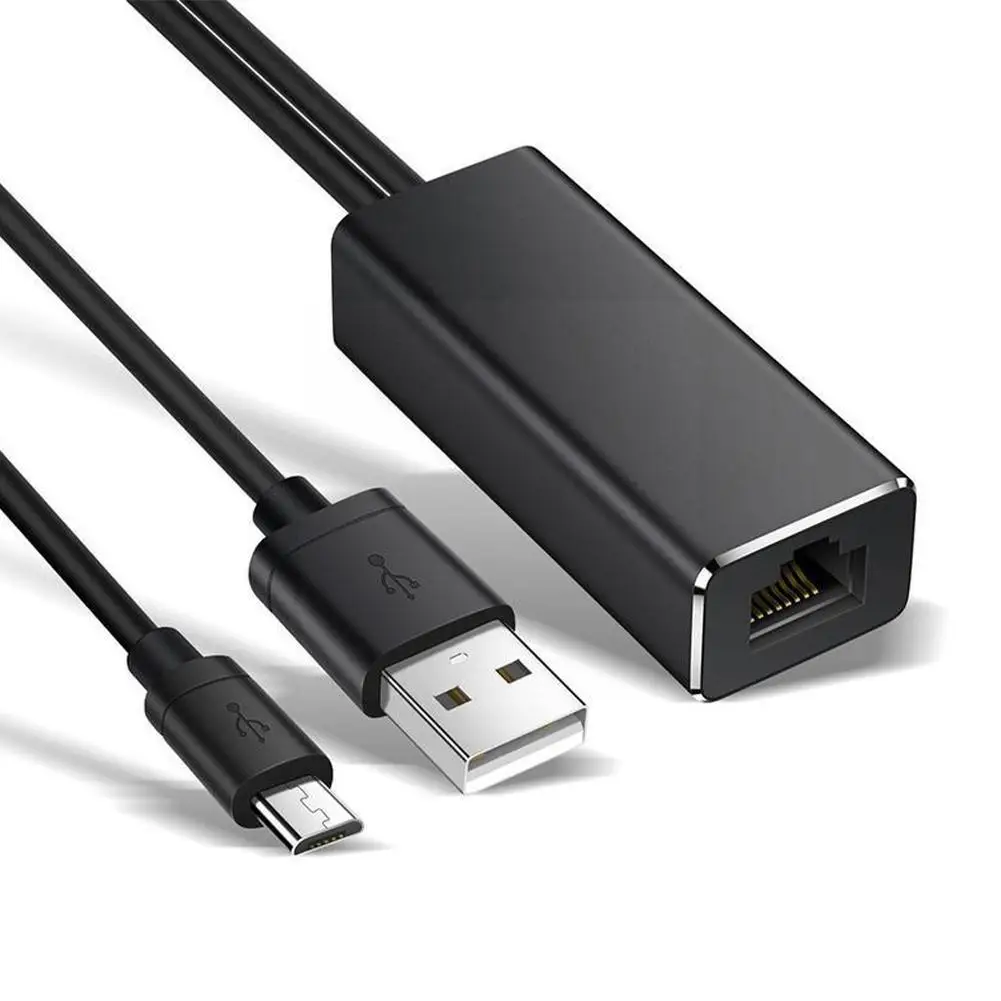 

Адаптер Ethernet для Usb 2,0 к Rj45 для дома 2 1 Ultra Audio Fire Tv Stick Micro Usb Network B9v7