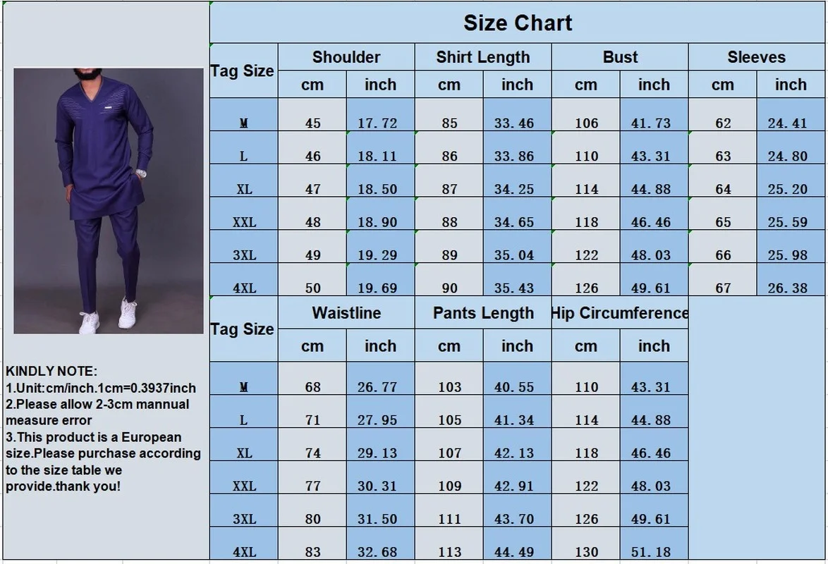 Muslim Fashion African Ethnic Style Men's Suit Solid Color Cotton Linen Embroidery Top and Pants 2 Piece European Clothing 2022