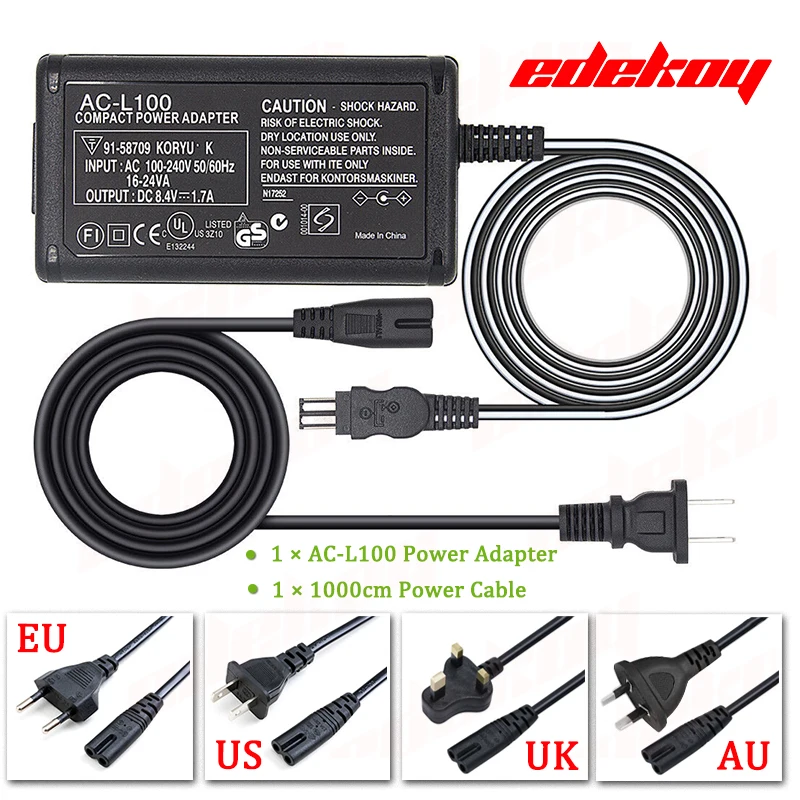 AC-L100C для камеры Sony AC-L10A L10B L15 Адаптер питания NX100 AX2000 MC2500 HXR-NX3 CCD-TRV228 TRV615 PC104 MVC-FD200 HDR-FX7E (art.: 3920dccdb2fee) - 3920dccdb2fee