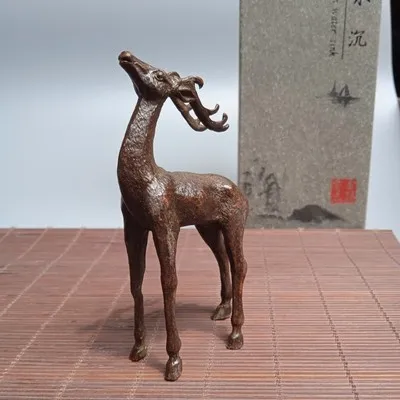 Античная бронза Sika олень украшение для дома | Дом и сад