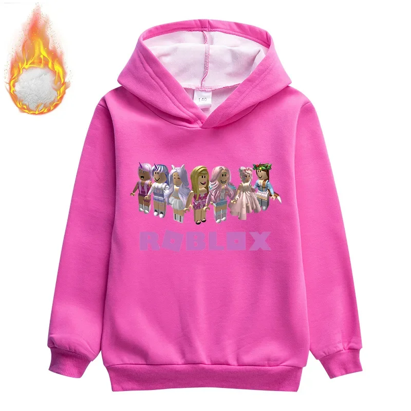 100-170 ярдов детский двухслойный утепленный не флисовый свитер Roblox Мужская и