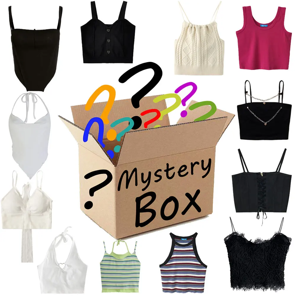 

Новинка 2022, сумка на удачу, коробка Mistery, сексуальный Y2k корсет, майка, кроп-топ, продукт, загадочная коробка, бутик, случайный, самый популярны...