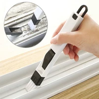 door window groove cleaning brush with dustpan screen cleaning tool keyboard small groove brush handheld corner gap brushes