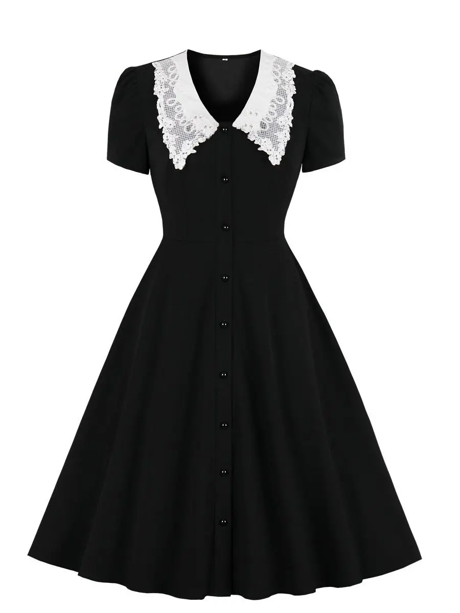 

Милое ТРАПЕЦИЕВИДНОЕ ПЛАТЬЕ МИДИ на пуговицах