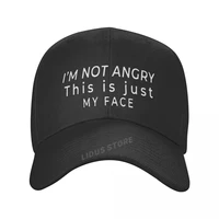 im not angry this is just my face letters women baseball cap casual harajuku funny men snapback hat gorras