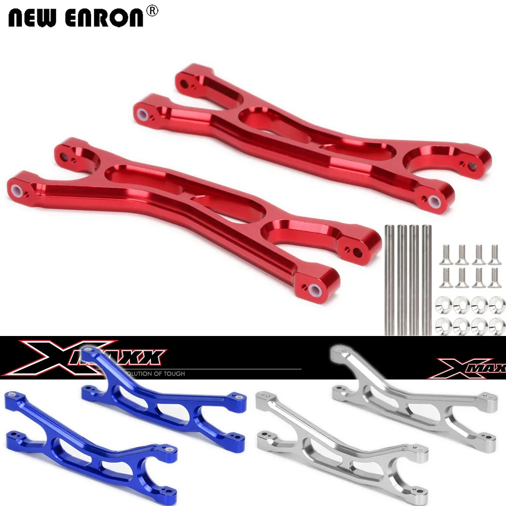 

NEW ENRON Aluminum Alloy 7729 F/R Upper Suspension Arm L&R Set for 1/5 RC Crawler Car Traxxas XMaxx X-Maxx 6S 77076-4 8S 77086-4