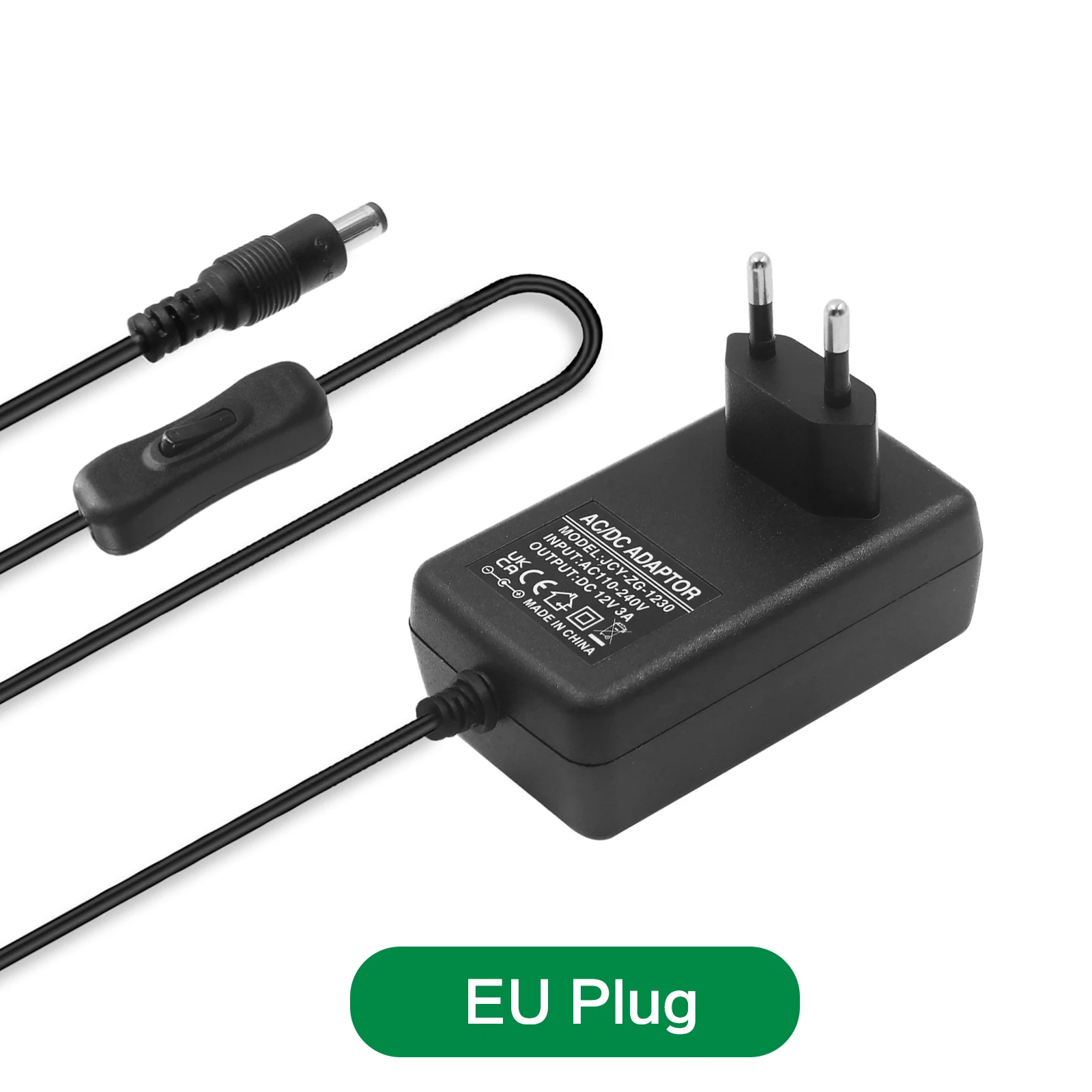 

Трансформатор питания DC12V 1A 2A 3A черный