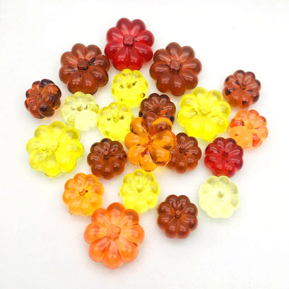 

Thanksgiving Decoration Autumn Leaf Table Miniature Fall Pumpkin Ornament Mini Ornaments Fake Leaves Filler Vase Scatter Maple