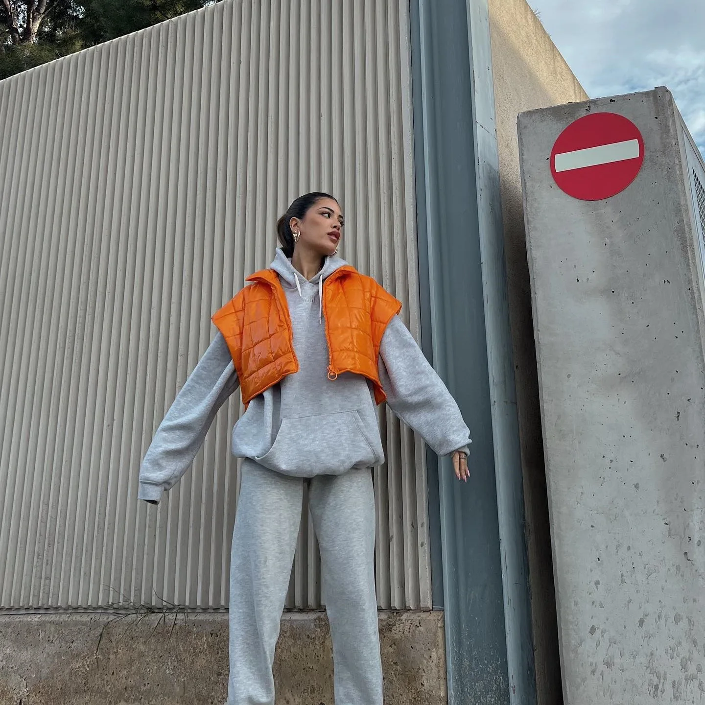 Street Wind Zipper Loose Short Cotton Clothes Autumn and Winter New Fashion and Casual Lapel Vest Short Section Female