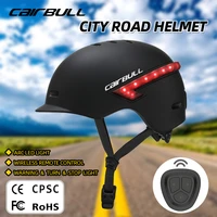 2022 new cairbull road commuting city bike helmet waterproof wireless control usb led light casco patinete el%c3%a9ctrico for men