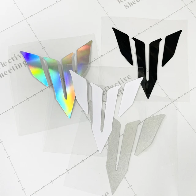 1Pcs Refit Sticker Reflective Vinyl Mt Logo Motorcycle Sticker For Yamaha Mt-03 Mt-07 Mt-09 Mt-10 MT 07 09 03 10 Decal 1