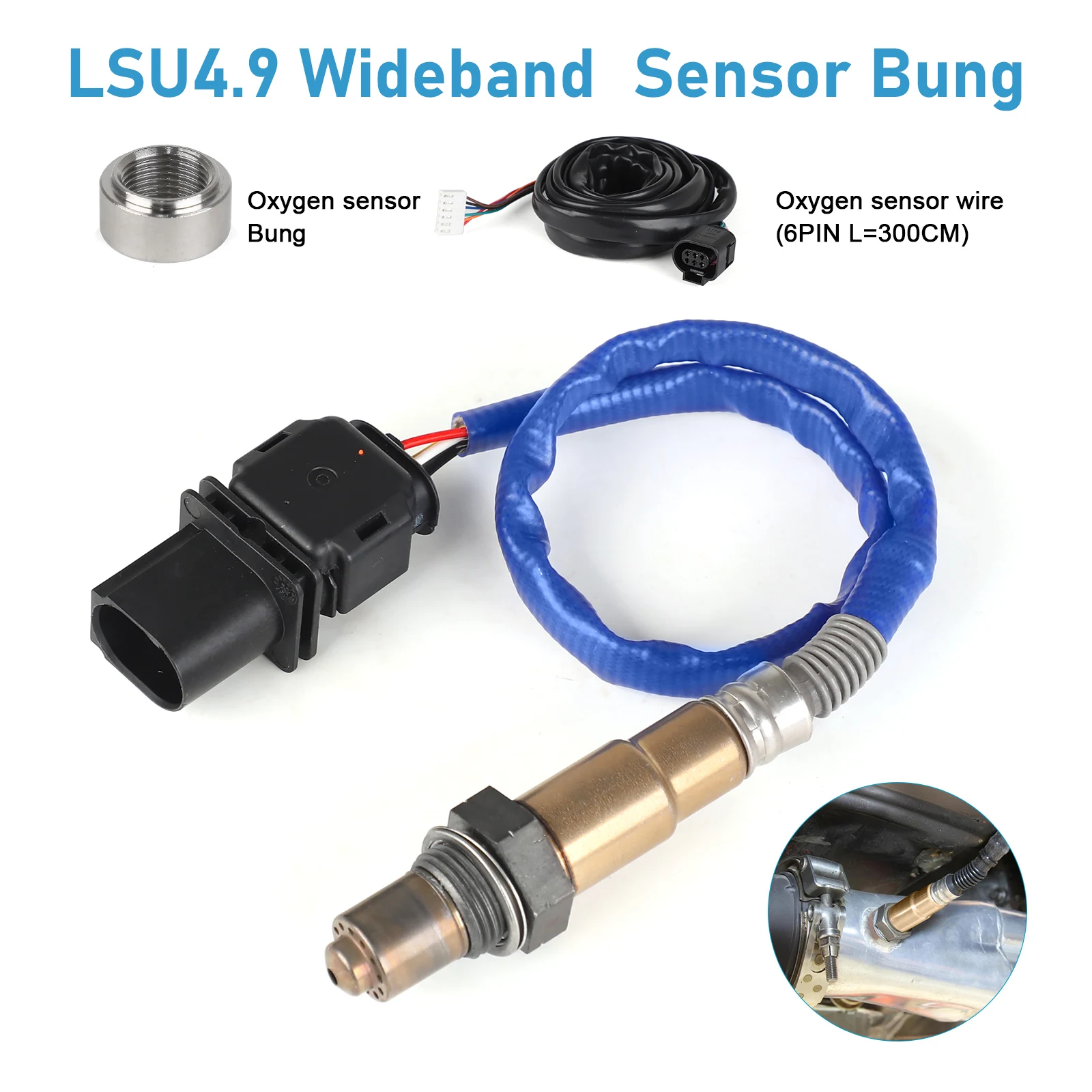 2'' 52 мм 12 В Датчик соотношения воздуха и топлива LSU 4.9 Широкополосный комплект