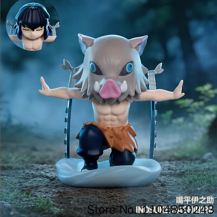 Фото POP MART Demon Slayer Kimetsu No Yaiba: Серия фигурок Battle Series, 1 шт., 12 шт. в тайной коробке, коллекционная фигурка, подарок для любителей аниме №5