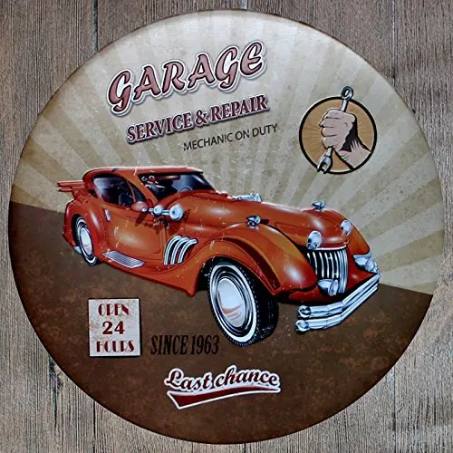 

last chance garage service & repair metal tin sign suitable for home and kitchen Bar Cafe Garage Wall Decor Retro vintage di
