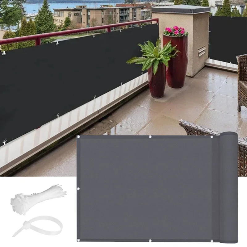 Анти-УФ солнцезащитная сетка для балкона конфиденциальная забора садовая сочных